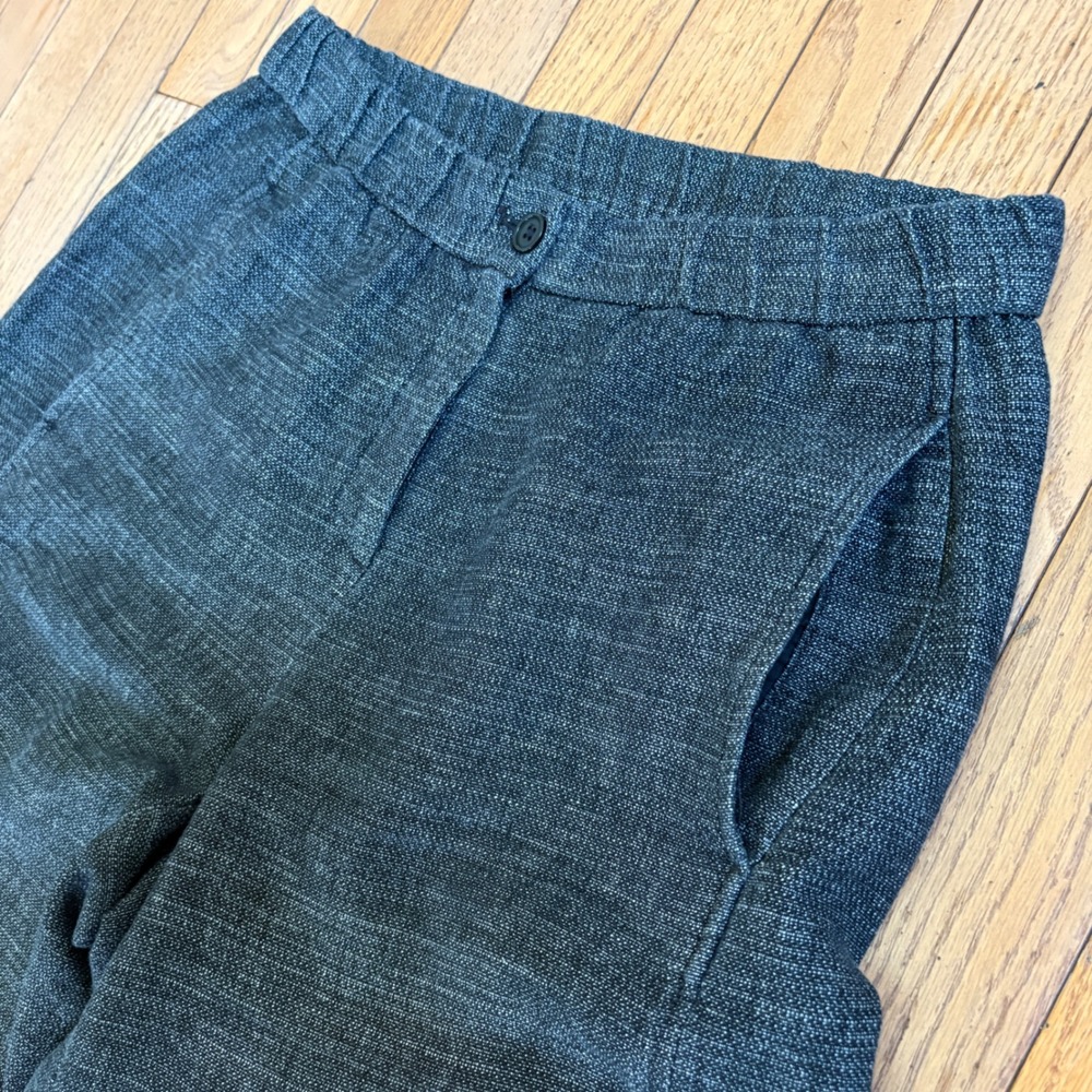 Eileen Fisher Wide Leg Hemp Ankle Crop Pants Cottagecore Petite Small - Picture 8 of 13
